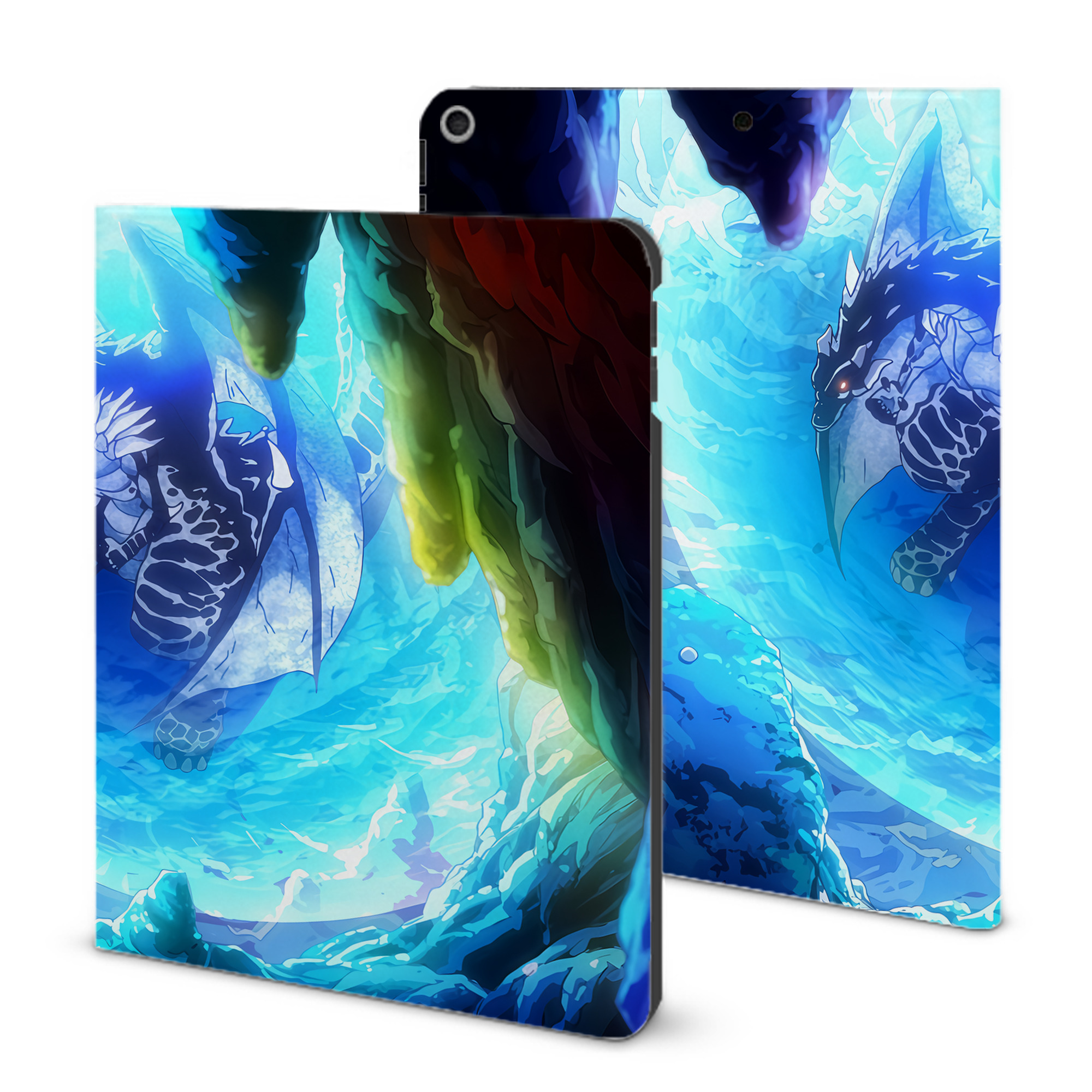 （画像用） 転スラ Regarding Reincarnated to Slime IPad ケース ブック型 PUレザー TPU 耐衝撃 軽量 薄型 ペン収納なし 全面保護 IPad 各モデル対応